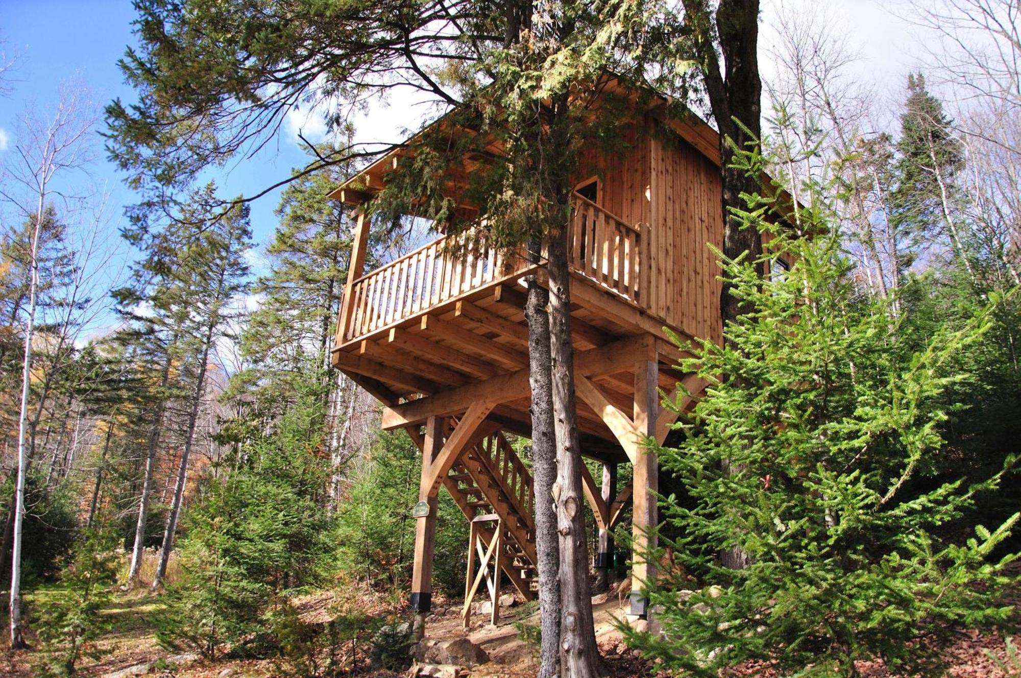 Les Cabanes Du Trappeur Wentworth-Nord Exteriör bild